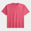 Boxy Heavyweight Washed Cotton Crew T-Shirt