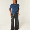Boxy Heavyweight Washed Cotton Crew T-Shirt