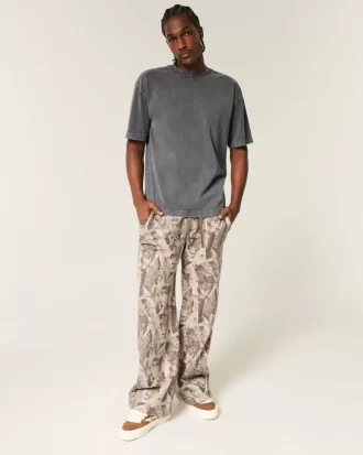 Boxy Heavyweight Washed Cotton Crew T-Shirt