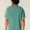 Boxy Heavyweight Washed Cotton Crew T-Shirt