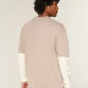 Boxy Heavyweight Washed Cotton Crew T-Shirt