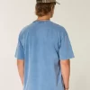Boxy Heavyweight Washed Cotton Crew T-Shirt