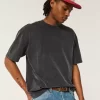 Boxy Heavyweight Washed Crew T-Shirt