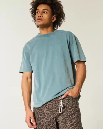 Boxy Heavyweight Washed Crew T-Shirt