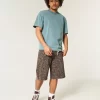 Boxy Heavyweight Washed Crew T-Shirt