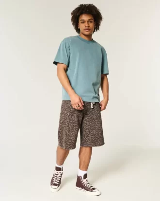 Boxy Heavyweight Washed Crew T-Shirt