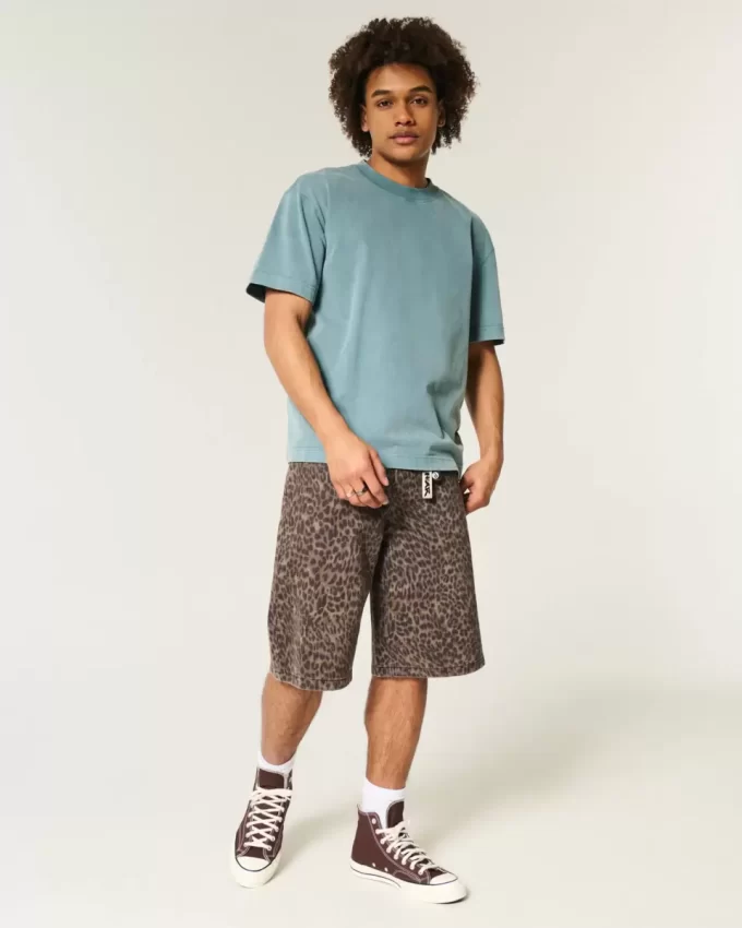 Boxy Heavyweight Washed Crew T-Shirt