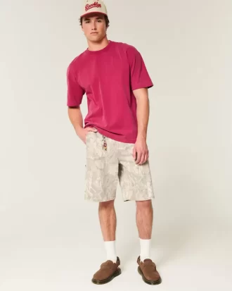 Boxy Heavyweight Washed Crew T-Shirt