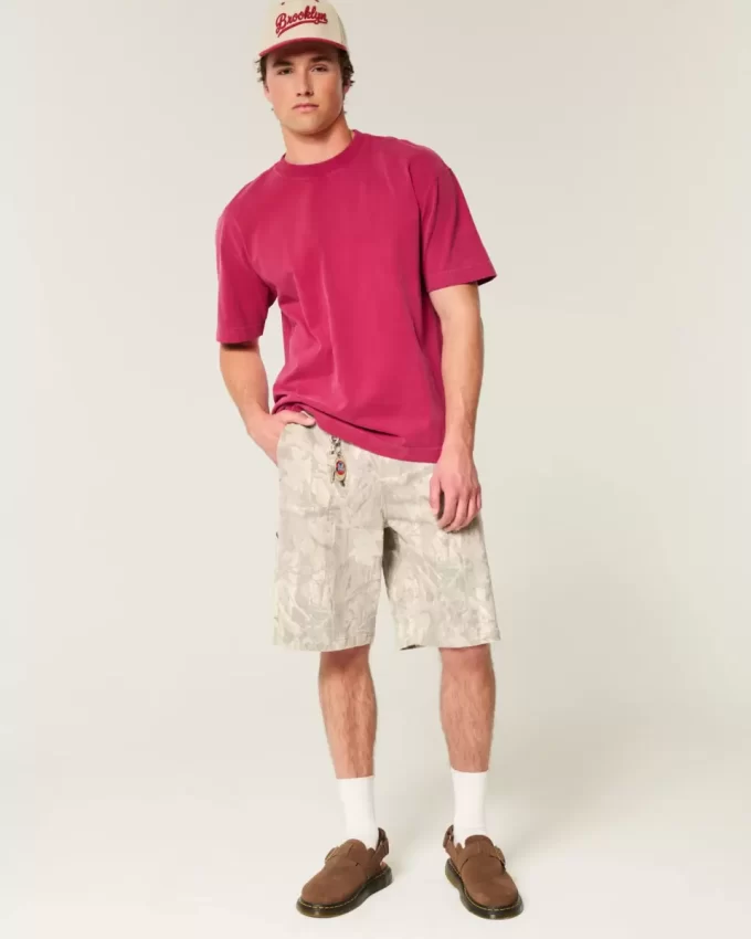 Boxy Heavyweight Washed Crew T-Shirt