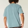 Boxy Heavyweight Washed Crew T-Shirt