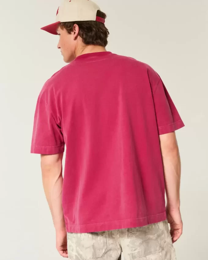 Boxy Heavyweight Washed Crew T-Shirt
