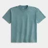 Boxy Heavyweight Washed Crew T-Shirt