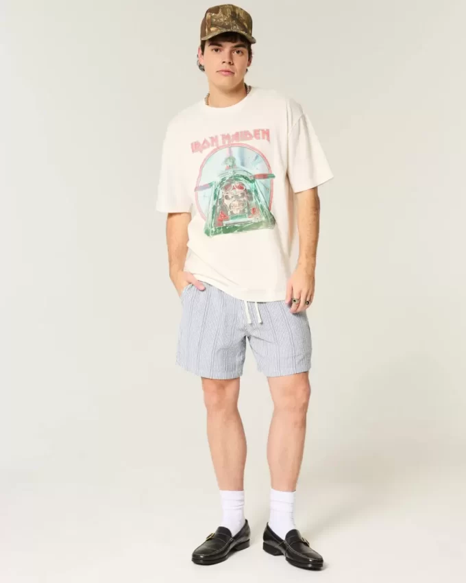 Boxy Iron Maiden Graphic Tee