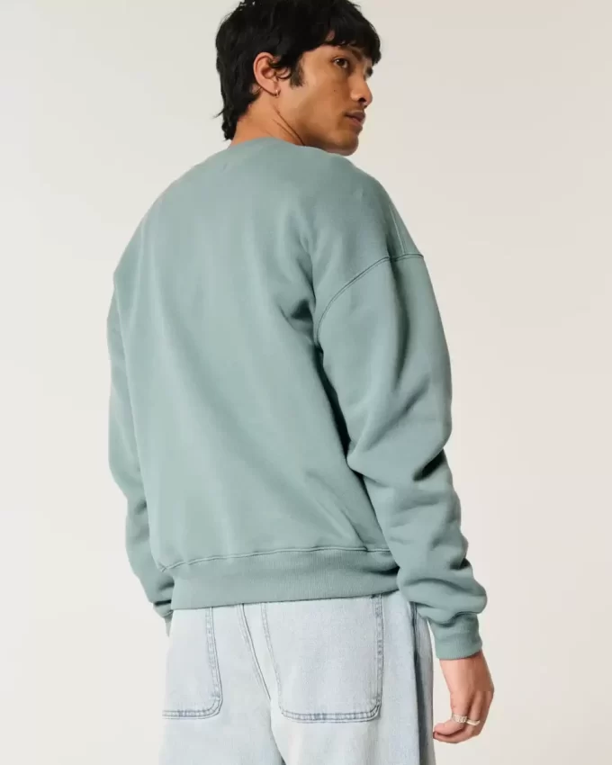 Boxy LA Finals Tennis Graphic Crew Sweatshirt