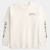 Boxy Layered Thermal Graphic Shirt