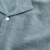 Boxy Linen-Blend Short-Sleeve Shirt