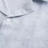 Boxy Linen-Blend Short-Sleeve Shirt