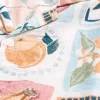 Boxy Linen-Blend Stamp Pattern Shirt