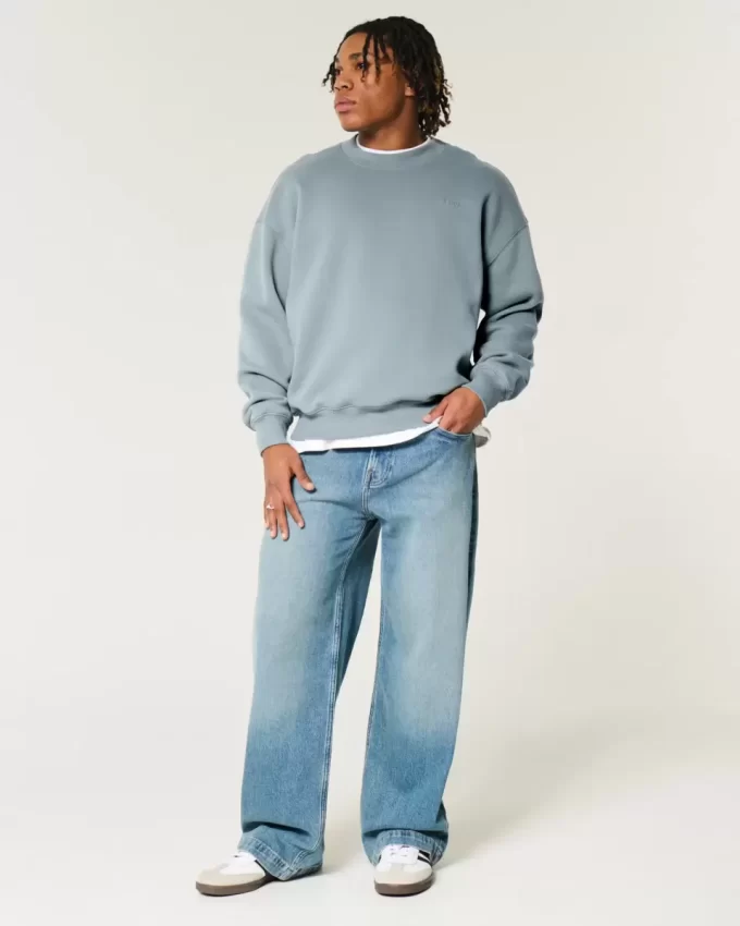Boxy Logo Crew Sweatshirt