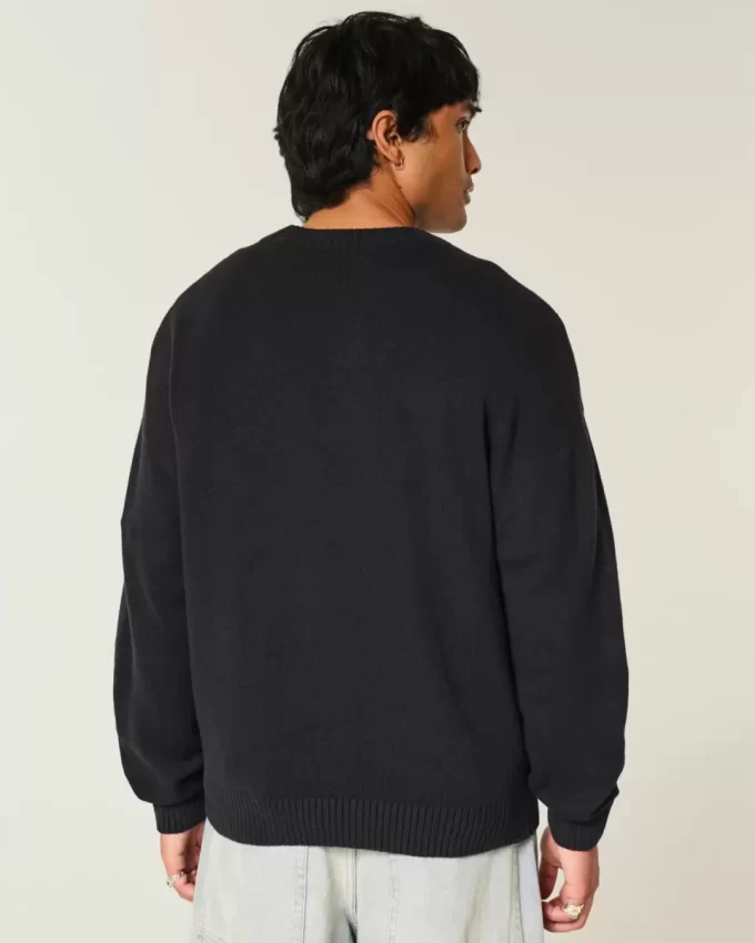 Boxy Motor City Auto Repairs Graphic Crew Sweater