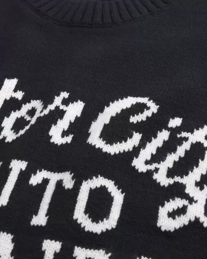 Boxy Motor City Auto Repairs Graphic Crew Sweater