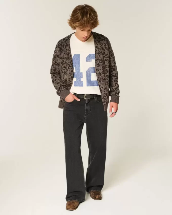 Boxy Pattern Cardigan