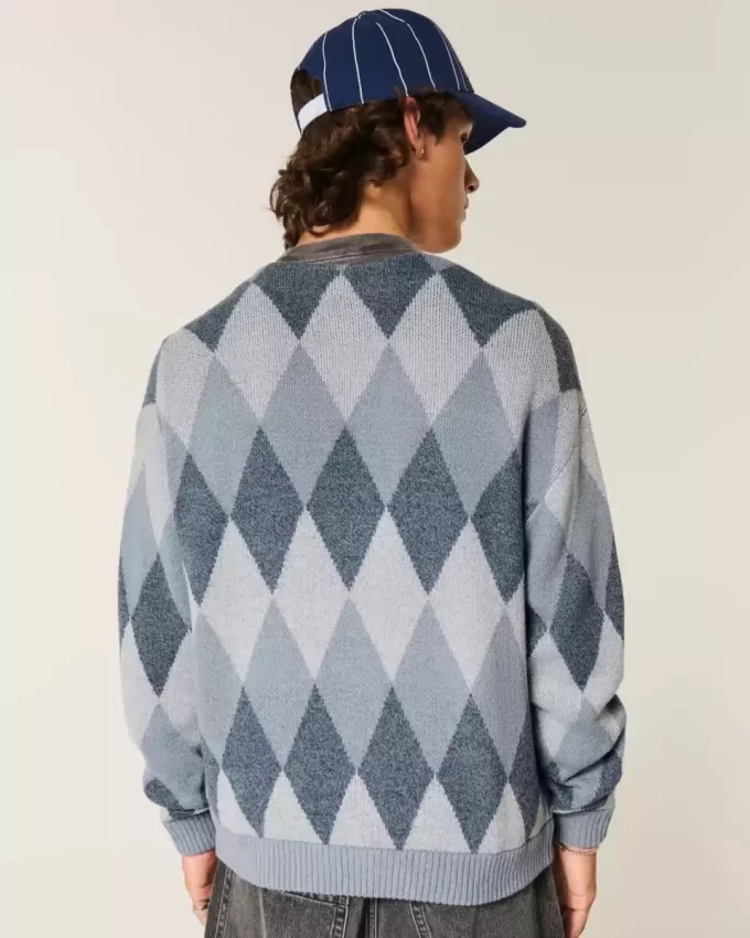 Boxy Pattern Cardigan