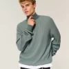Boxy Quarter-Zip Sweater