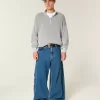 Boxy Quarter-Zip Sweater