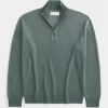 Boxy Quarter-Zip Sweater