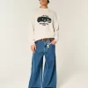 Boxy Racing Graphic Crew Sweater