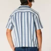 Boxy Short-Sleeve Crochet-Style Shirt