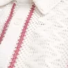 Boxy Short-Sleeve Crochet-Style Shirt