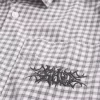 Boxy Short-Sleeve Embroidered Graphic Shirt
