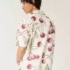 Boxy Short-Sleeve Linen-Blend Shirt