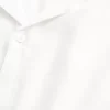 Boxy Short-Sleeve Linen-Blend Shirt