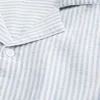 Boxy Short-Sleeve Linen-Blend Shirt