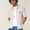 Boxy Short-Sleeve Mushroom Graphic Shirt