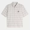 Boxy Short-Sleeve Mushroom Graphic Shirt