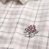 Boxy Short-Sleeve Mushroom Graphic Shirt