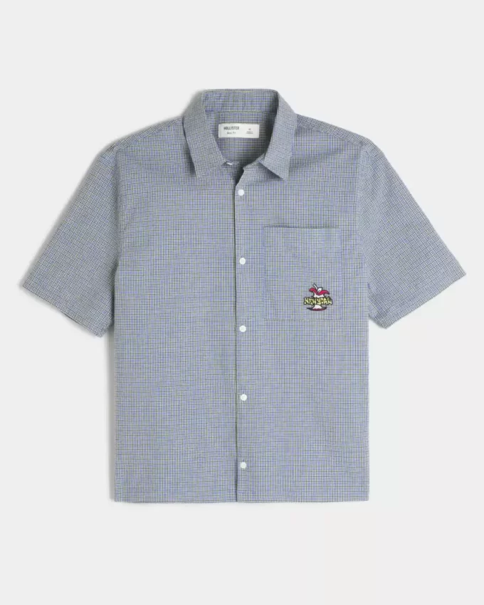 Boxy Short-Sleeve New York Graphic Shirt