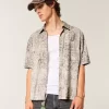 Boxy Short-Sleeve Pocket Shirt