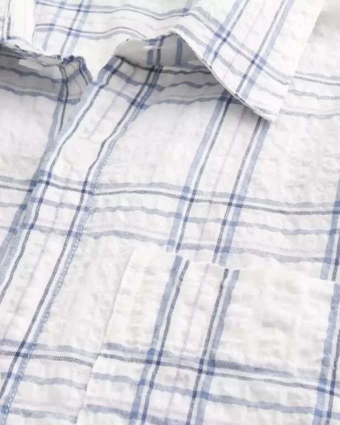 Boxy Short-Sleeve Pocket Shirt
