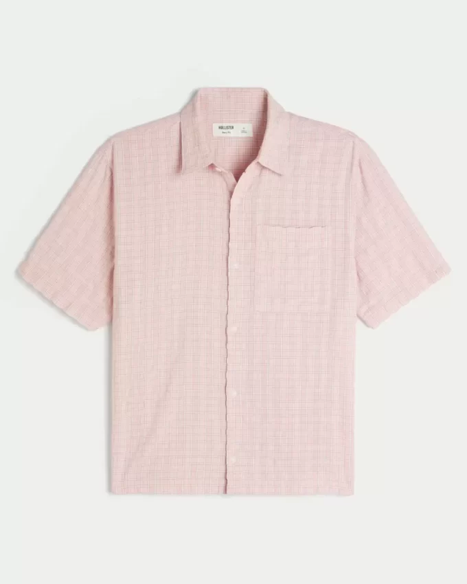 Boxy Short-Sleeve Pocket Shirt