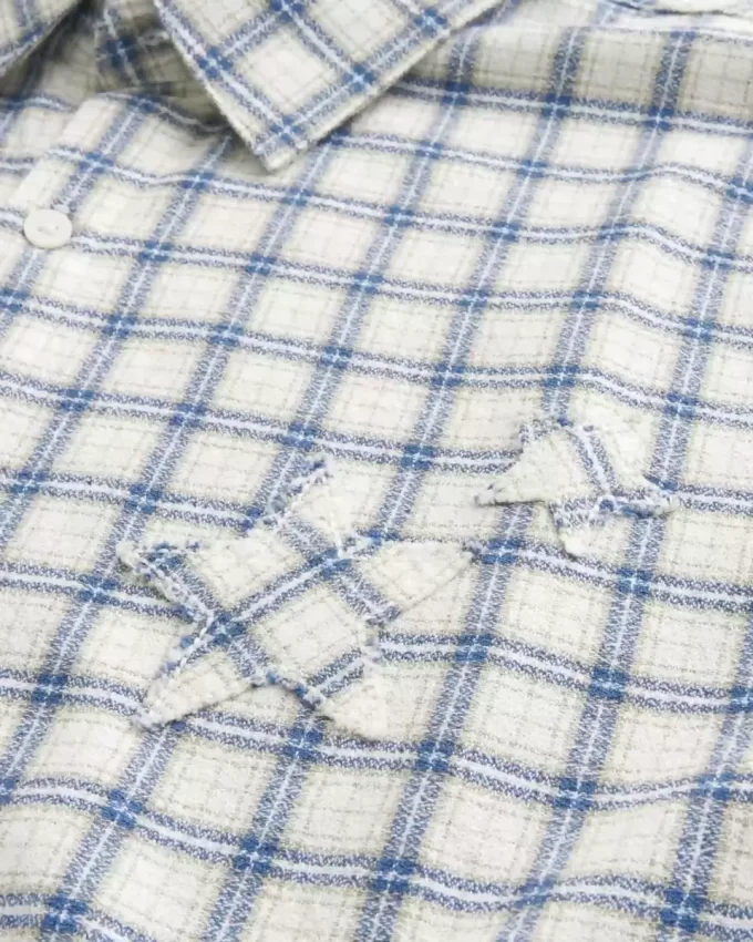 Boxy Short-Sleeve Star Applique Shirt