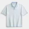 Boxy Short-Sleeve Sweater Polo