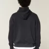 Boxy Skull Graphic Hoodie