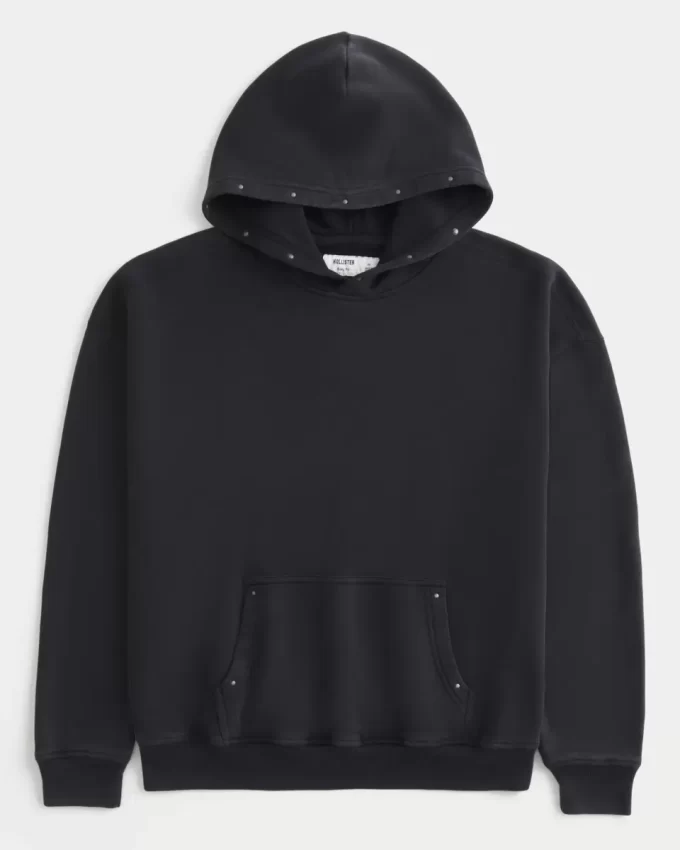 Boxy Studded Hoodie
