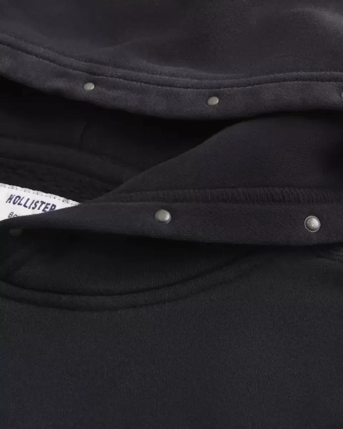 Boxy Studded Hoodie