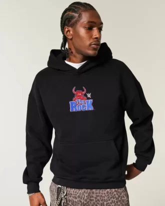 Boxy The Rock Graphic Hoodie